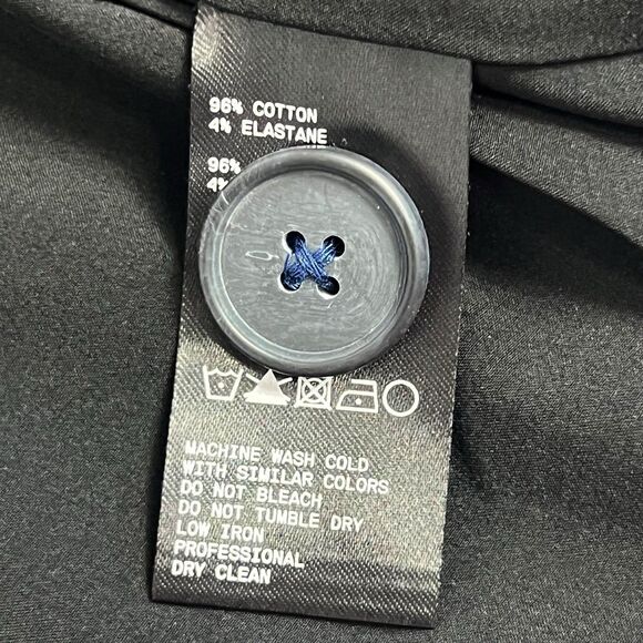 AWAY The Utility Jacket Navy Blue Belted Travel Chic Career Trench Coat NEW XS - Picture 8 of 9